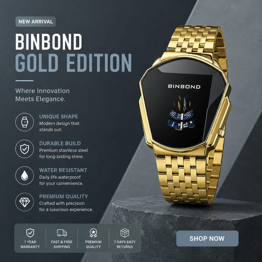 Golden Design Watch: Elevate Your Everyday Style