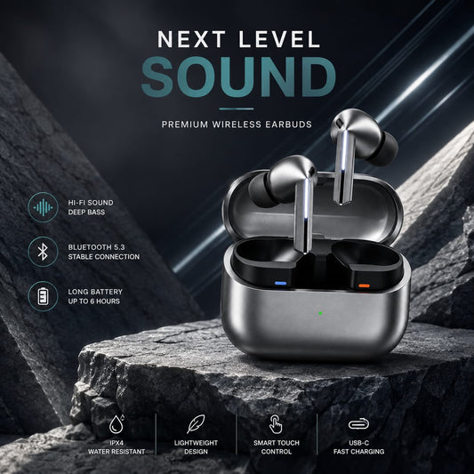 Samsung Galaxy Buds 3 Pro Black | ANC Wireless Bluetooth Earbuds | Adaptive AI Sound