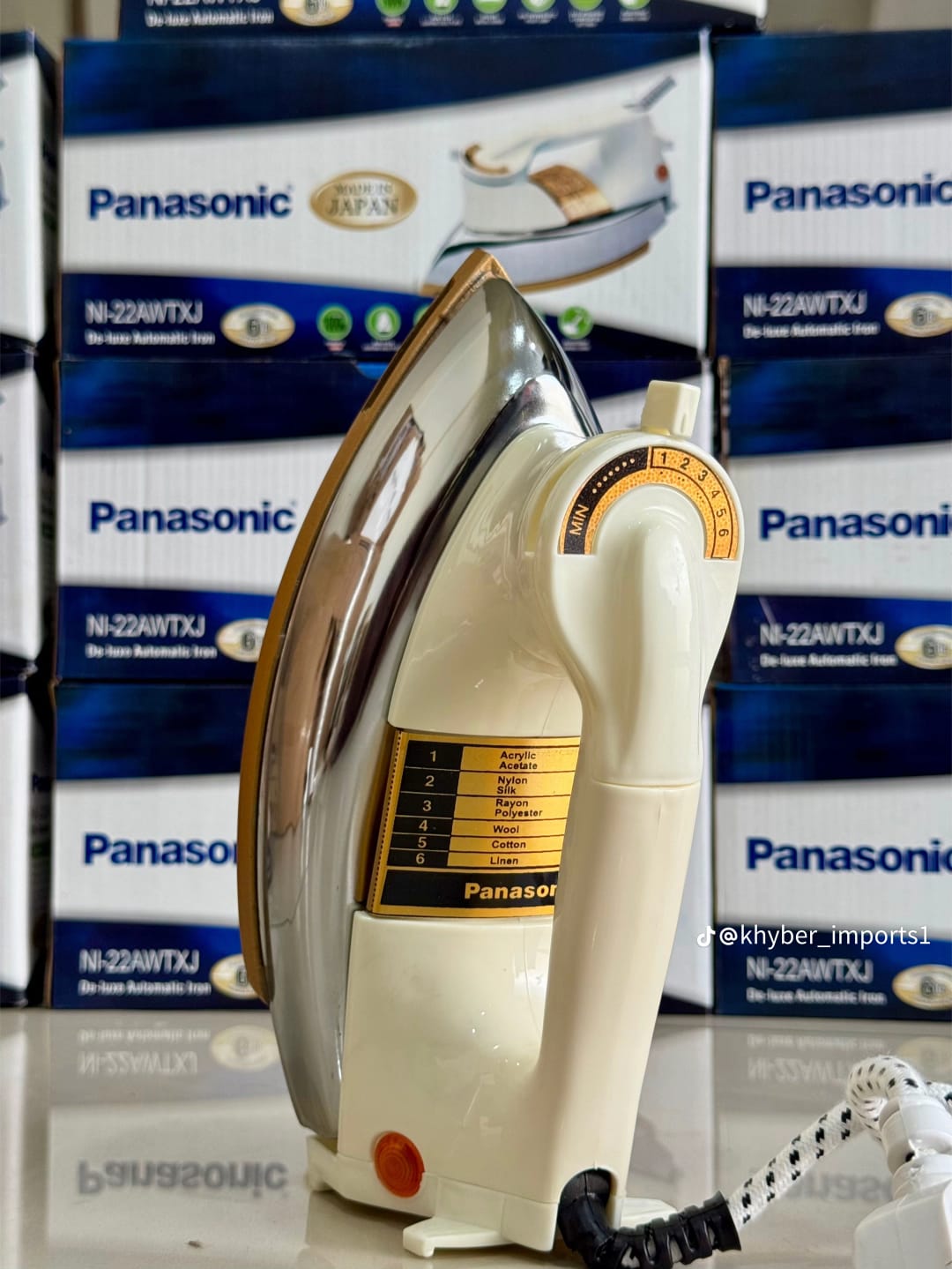 Panasonic Electric Dry Iron – Classic Design with Adjustable Temperature Control